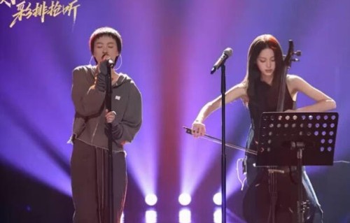欧阳娜娜在帮唱表演中演奏了什么乐器？