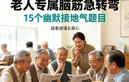15个老人专属脑筋急转弯，幽默接地气，看完读懂长辈日常