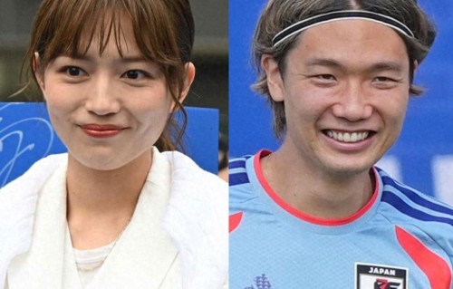 日本国脚板仓滉与女演员川口春奈结婚，女方已怀孕